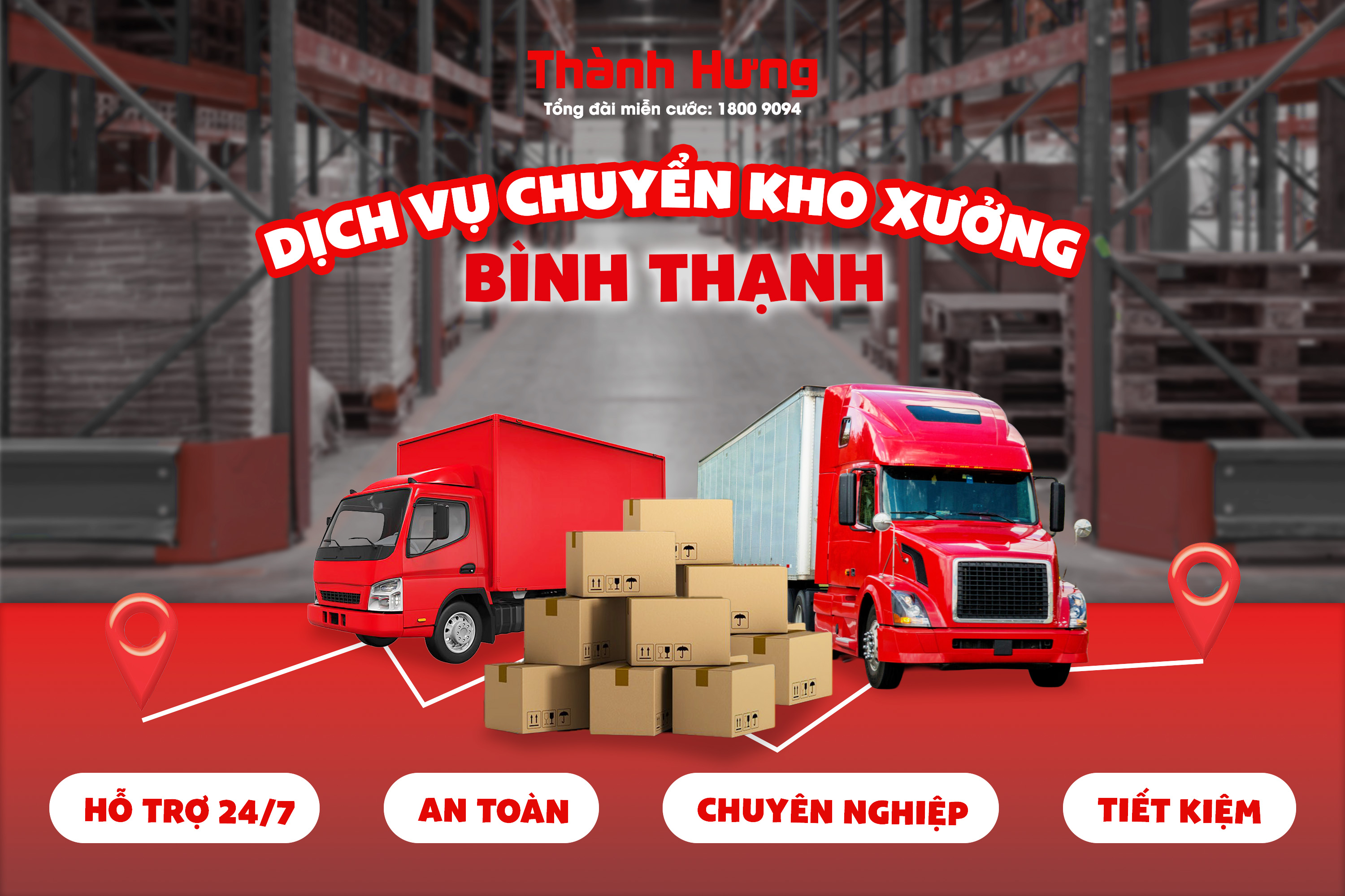 Dịch vụ chuyển kho xưởng Bình Thạnh trọn gói
