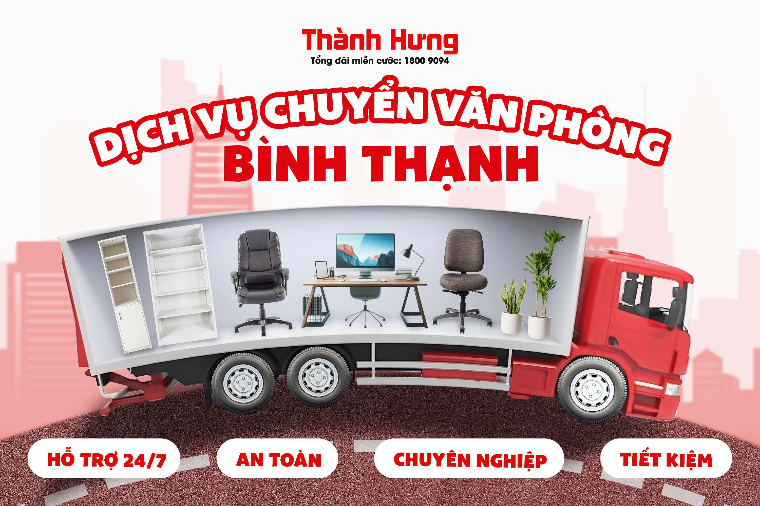 Dịch vụ chuyển văn phòng Bình Thạnh trọn gói