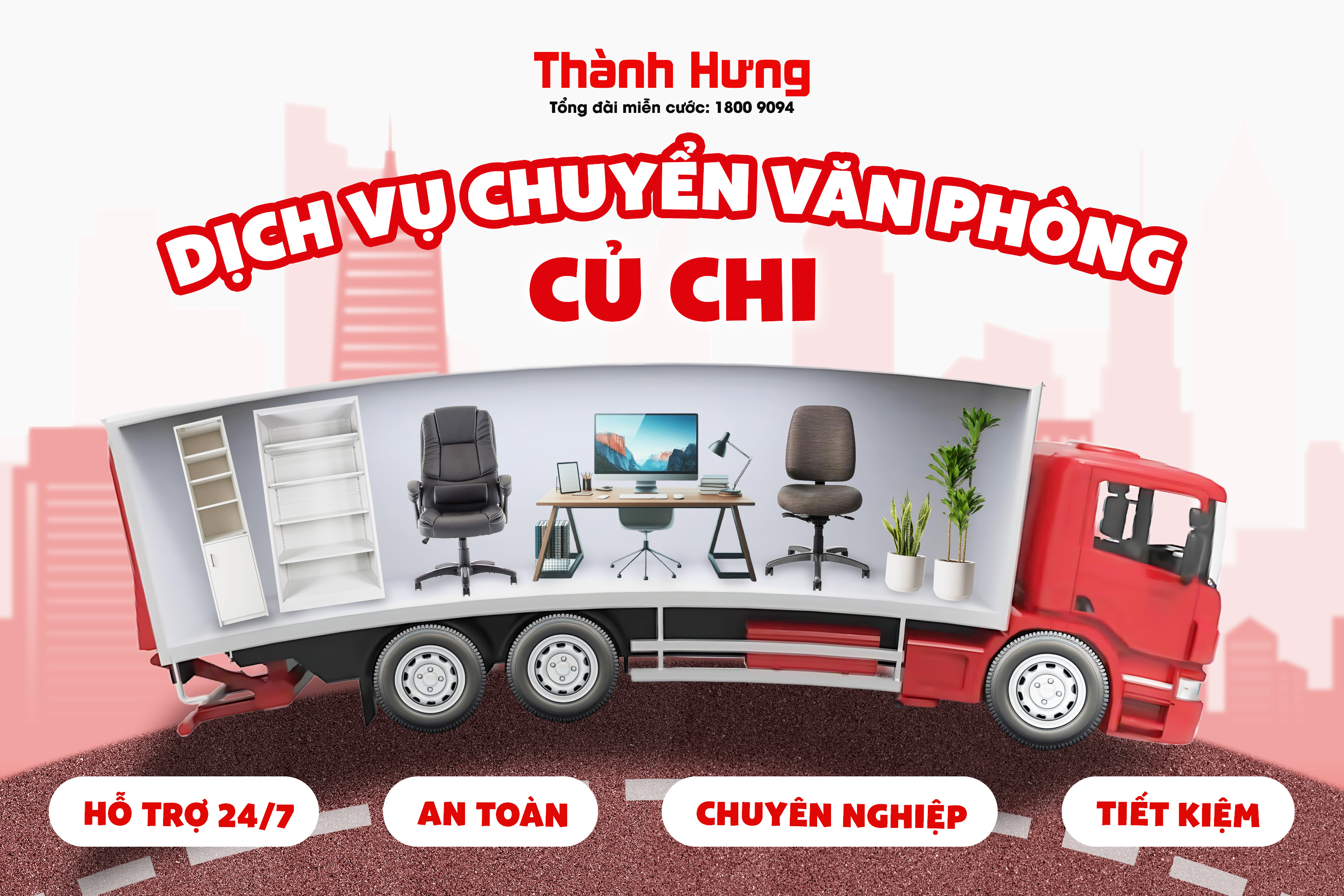 Dịch vụ chuyển văn phòng Củ Chi trọn gói