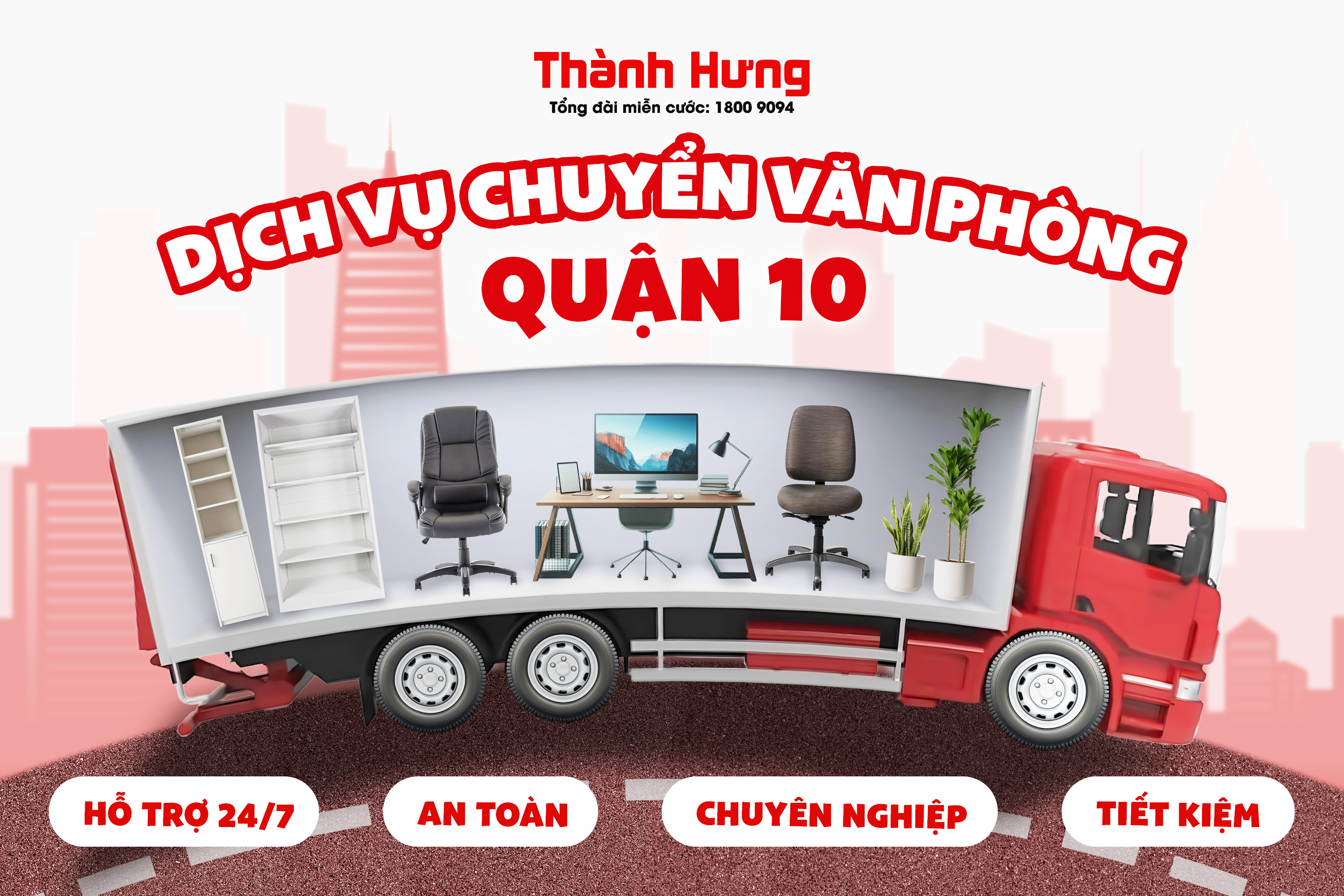 Dịch vụ chuyển văn phòng quận 10 trọn gói