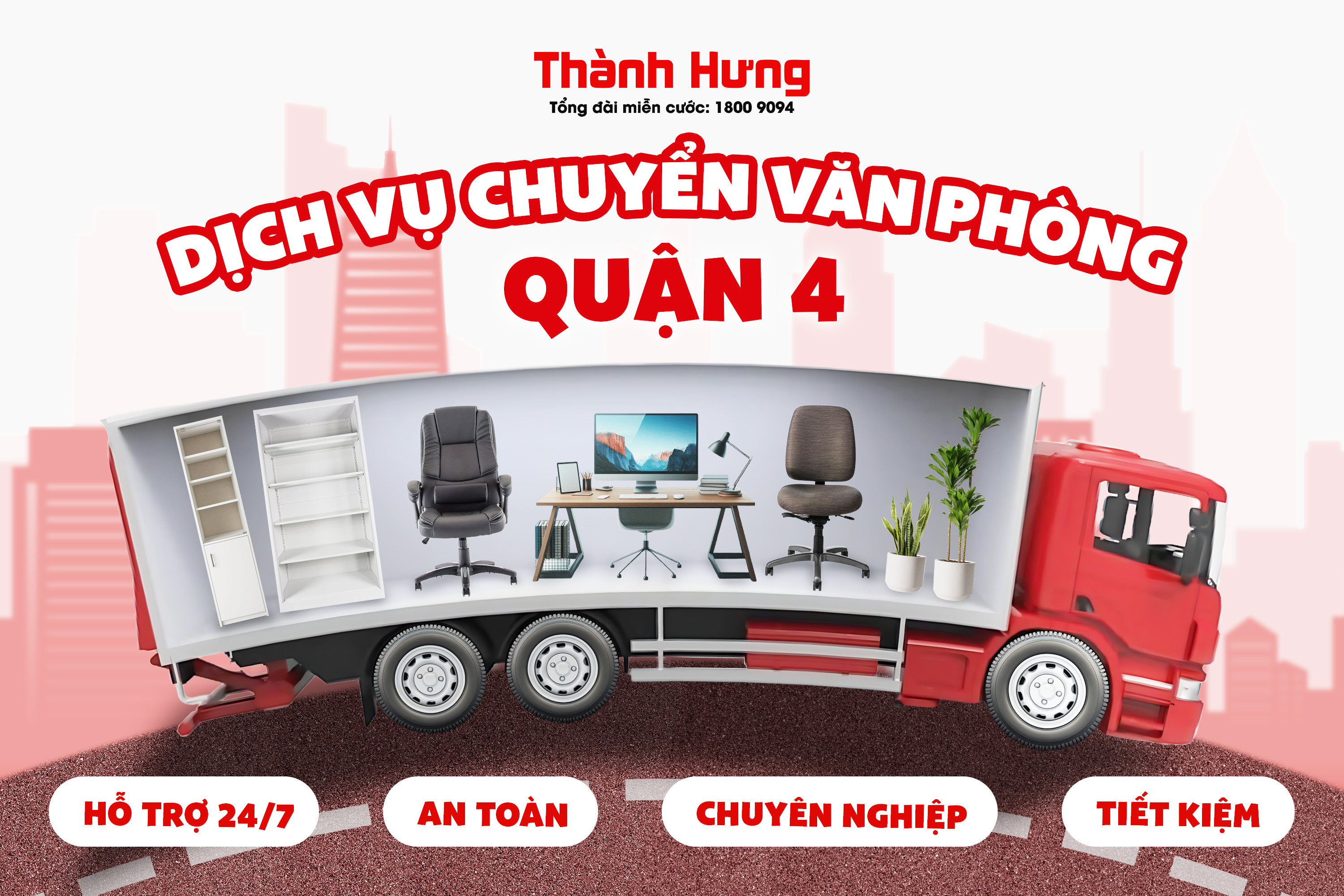 Dịch vụ chuyển văn phòng quận 4 trọn gói
