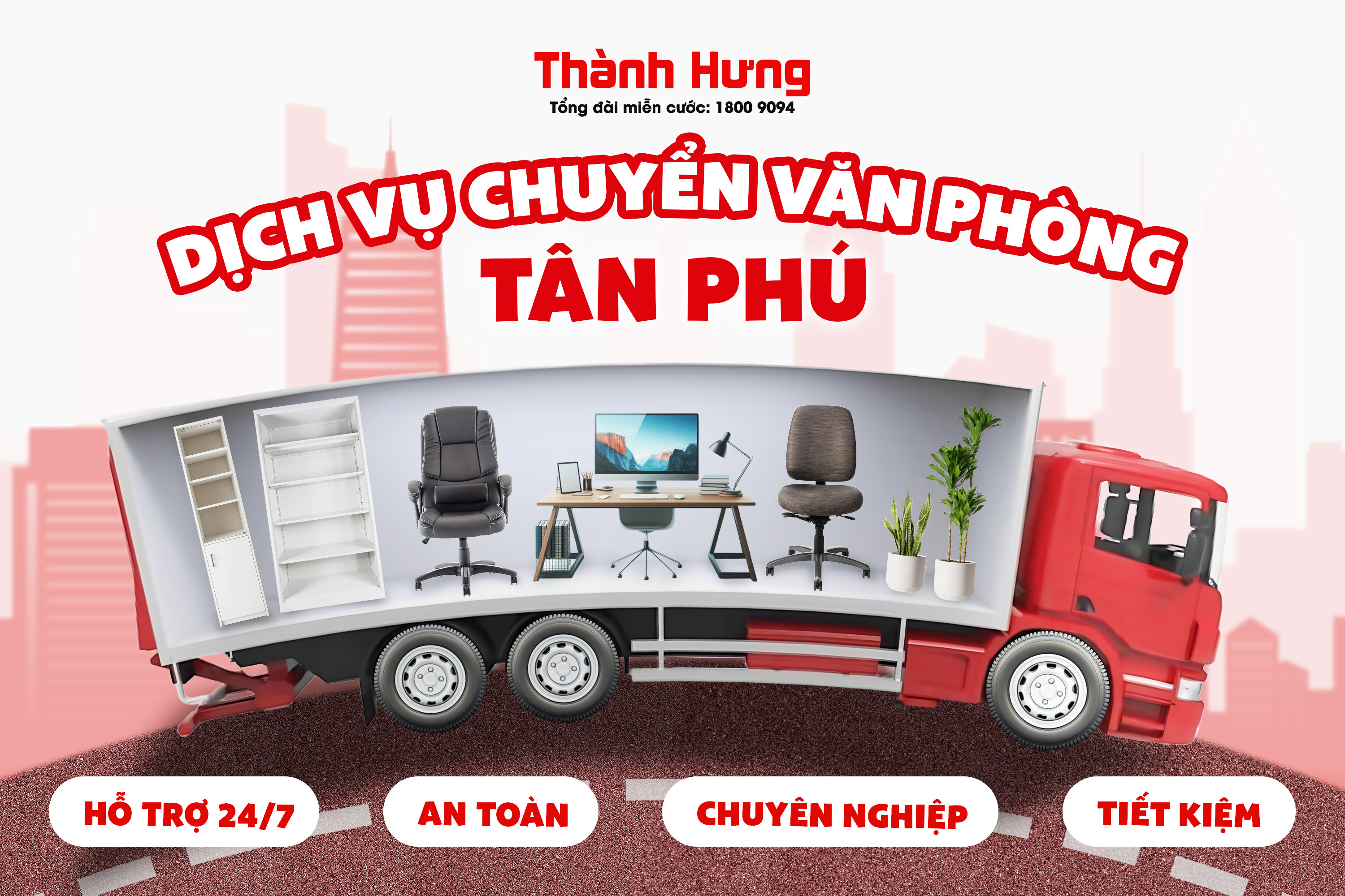 Dịch vụ chuyển văn phòng Tân Phú trọn gói