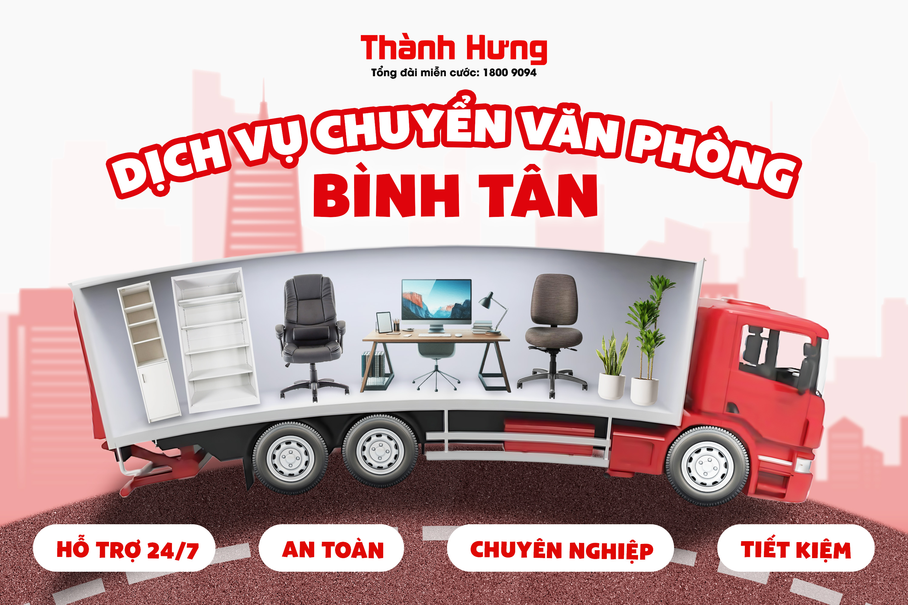 Dịch vụ chuyển văn phòng Bình Tân trọn gói