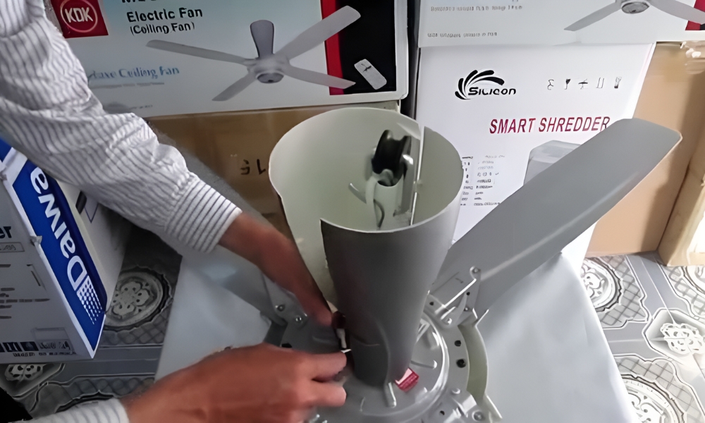 cách đóng gói quạt trần