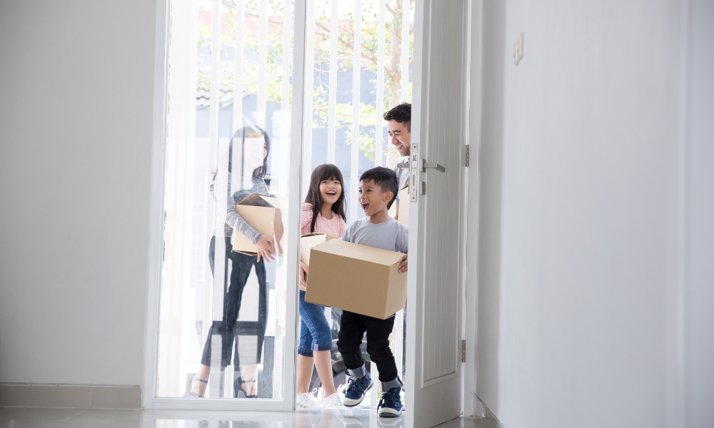 chuyển nhà gia đình trẻ em
