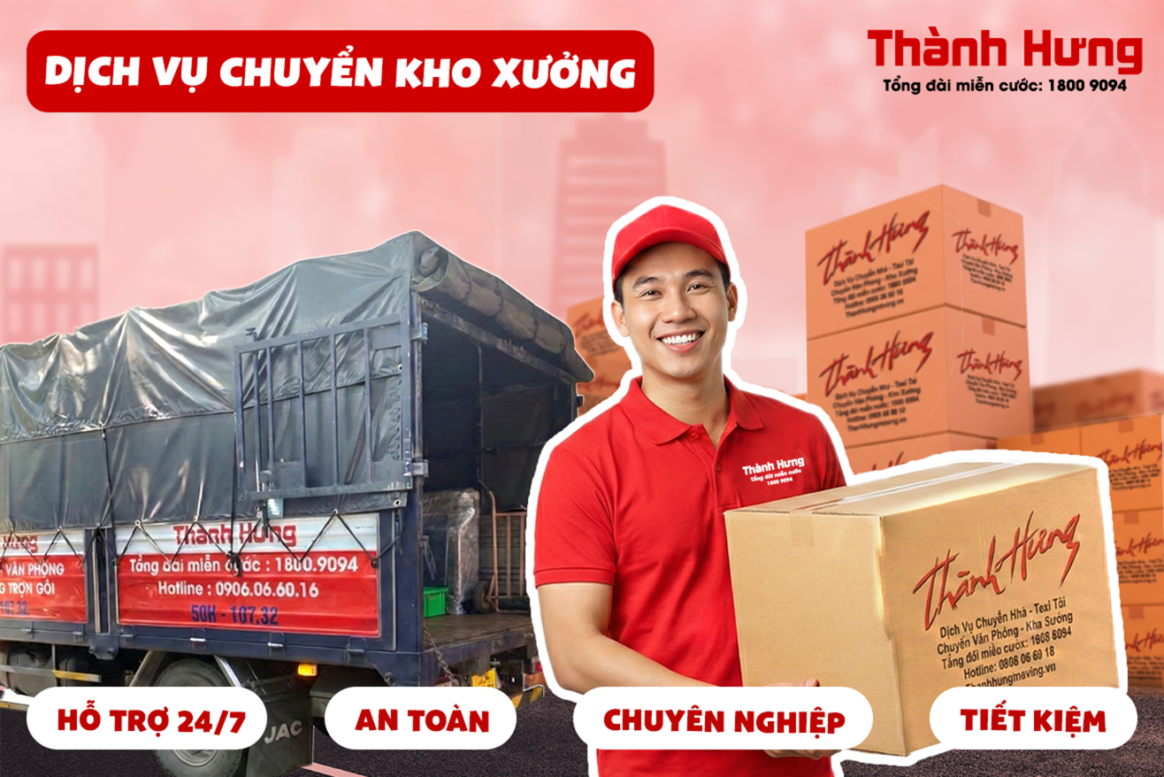 Dịch vụ chuyển kho xưởng Thành Hưng